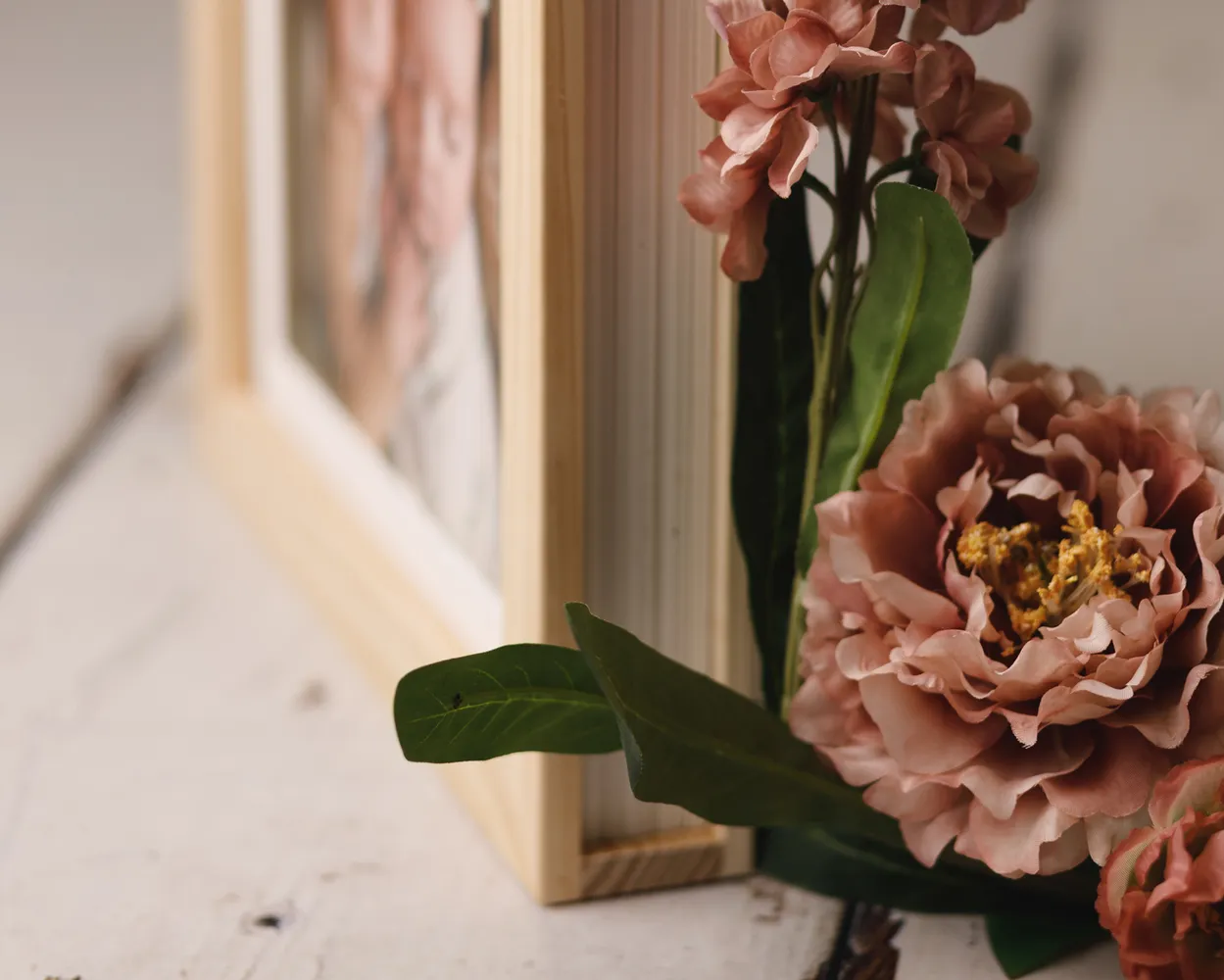 Caja madera marco<br>Passe Partout