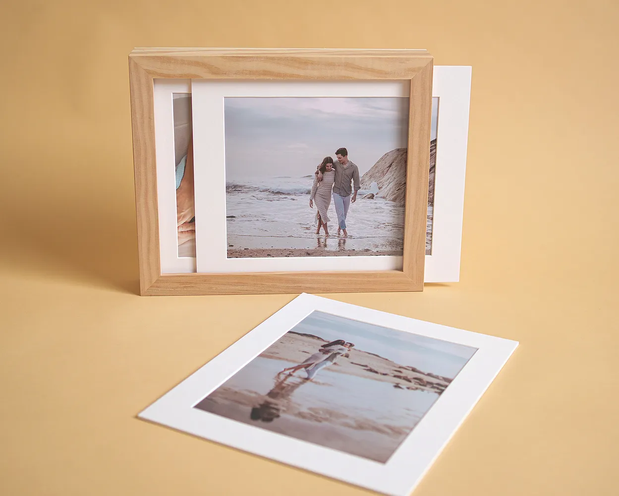 Caja madera marco<br>Passe Partout